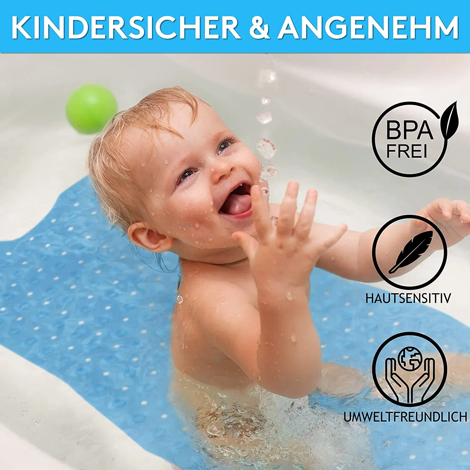 Natura Non-Slip Bathtub Anti-Slip Mat for Children