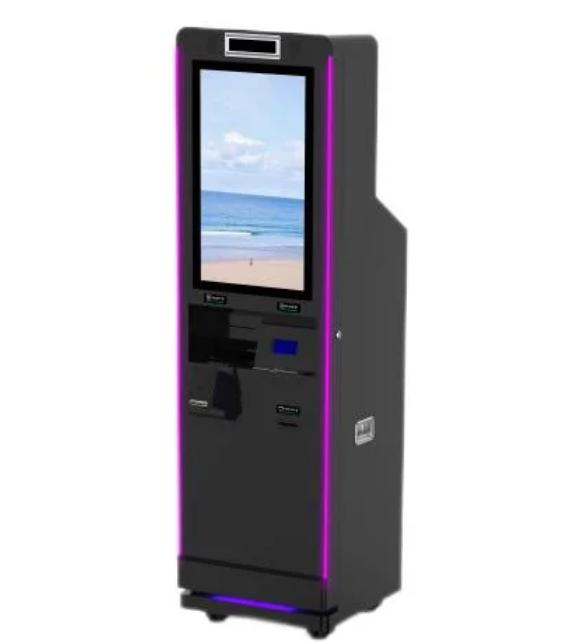 OEM Cool LED Touchscreen Casino Cash Deposit Kiosk ATM Machine