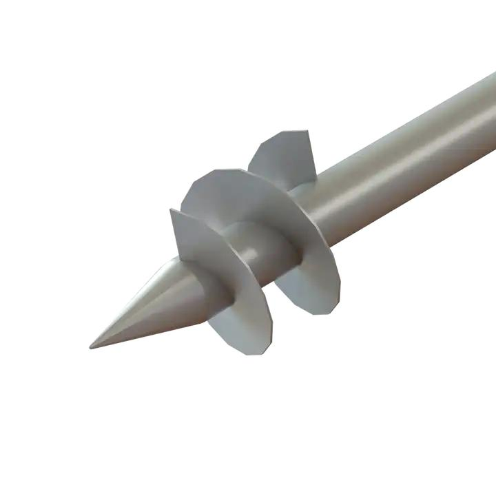 Customized Steel Helical Screw Pile Concrete Earth Anchor for Solar Foundation Structure