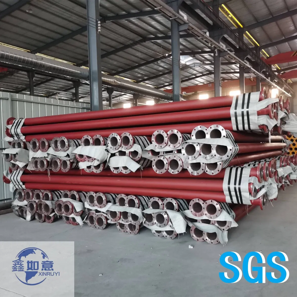 Chemical Corrosion Resistant Carbon Steel Lined Fluoroplastic Pipe Flange Epoxy Resin Elbow Pipe