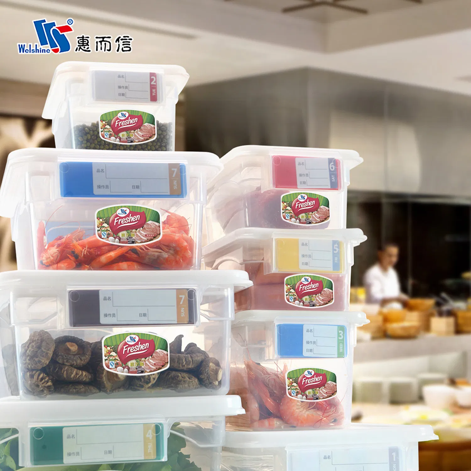 Kitchen Organization Food Storage Container Set Airtight Plastic Containers