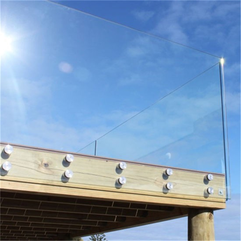 Patch Fitting Glass Railing 42.4mm Standoff Glass Railing for Staircase
