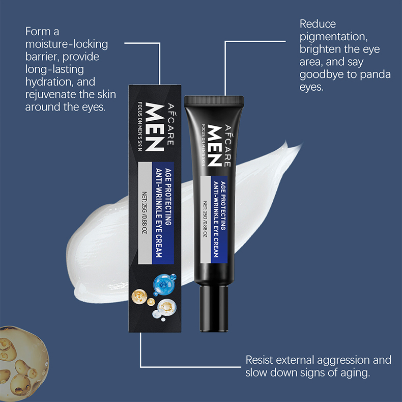 Soothing Amino Acid Man Eye Cream for Men to Restore Elasticity Reduce Redness