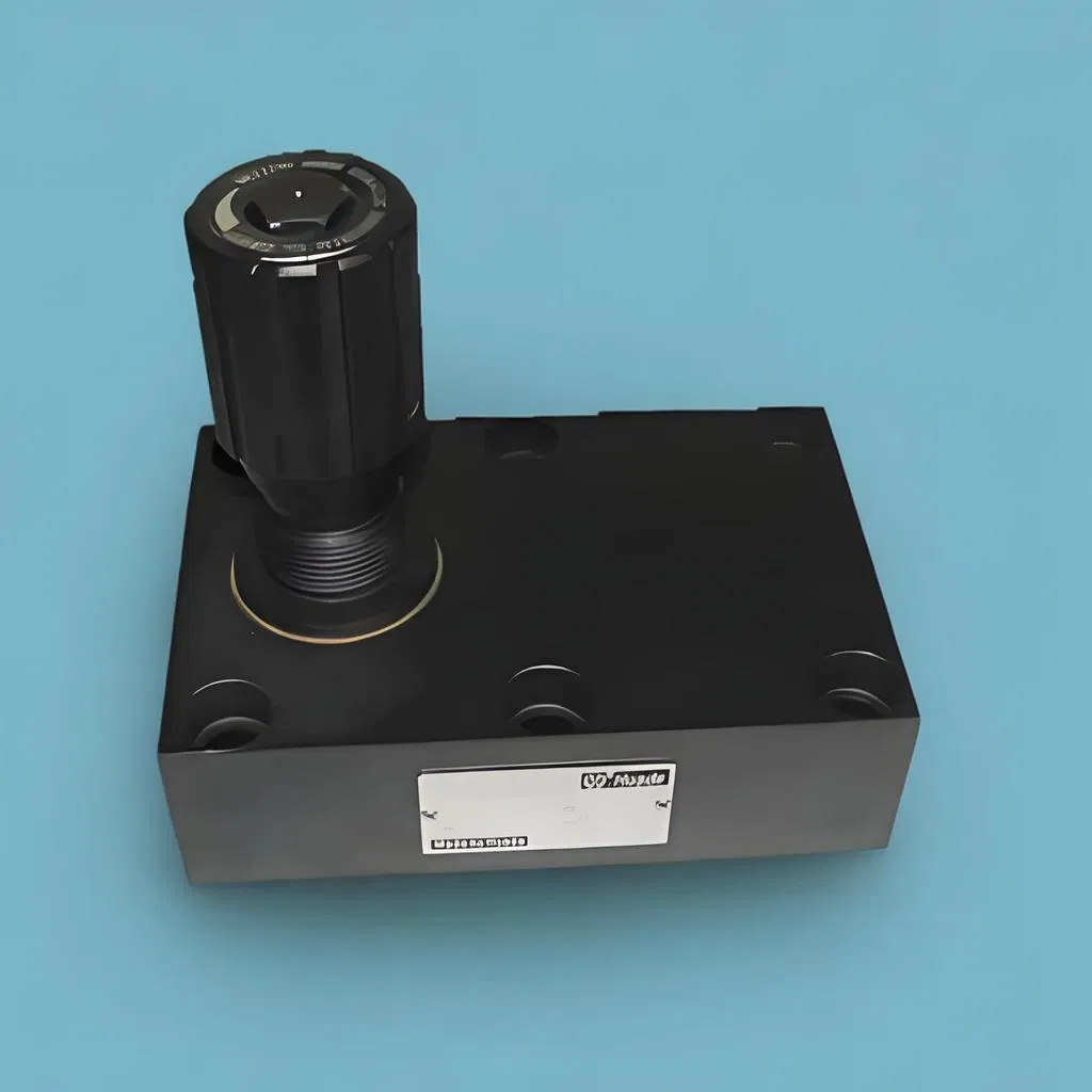 Гидравлический клапан давления с манометром и запорным клапаном