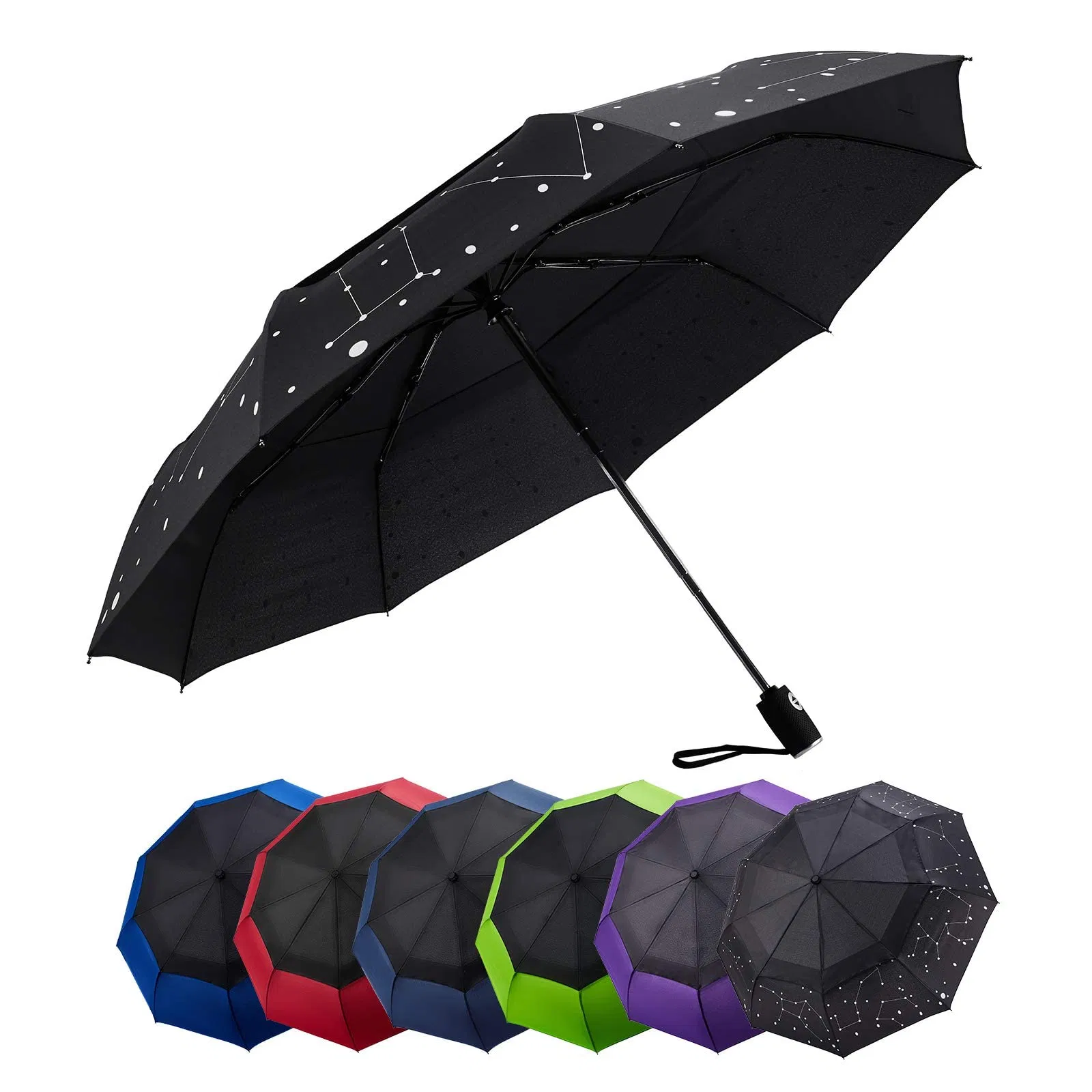 Зонт автоматический с деревянной ручкой Sun Gift