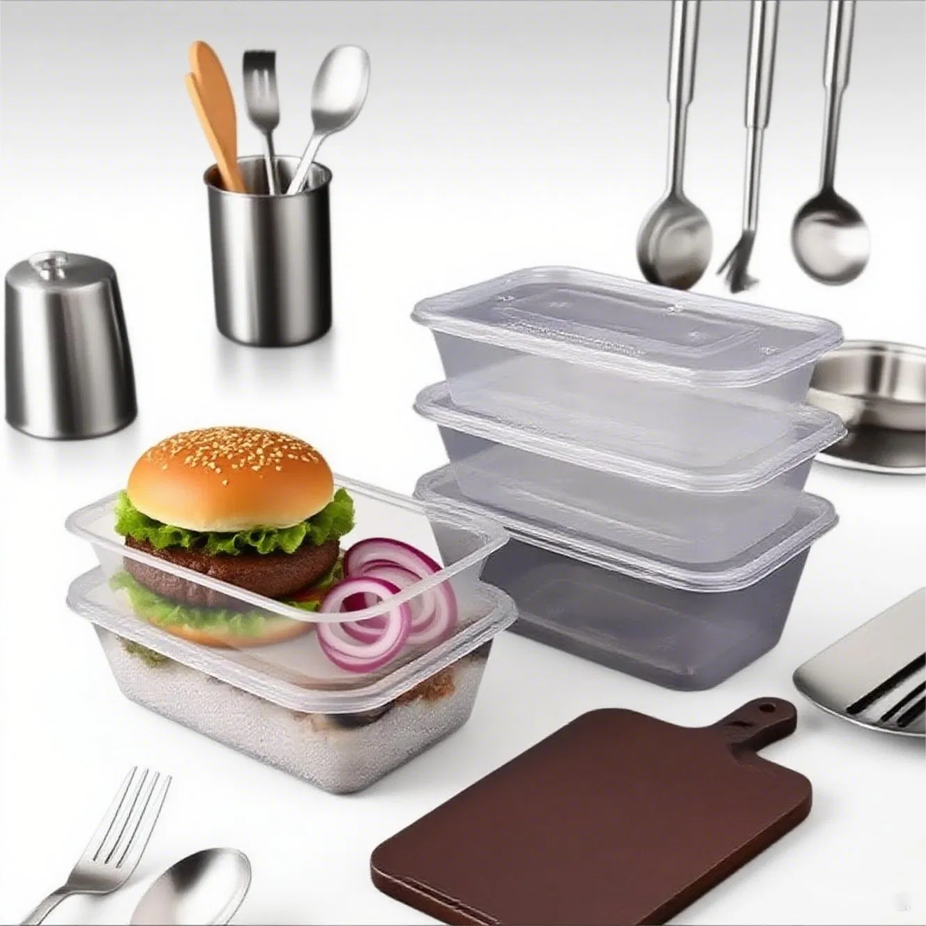 Eco-Leakproof Container - Disposable & Safe for Takeaway