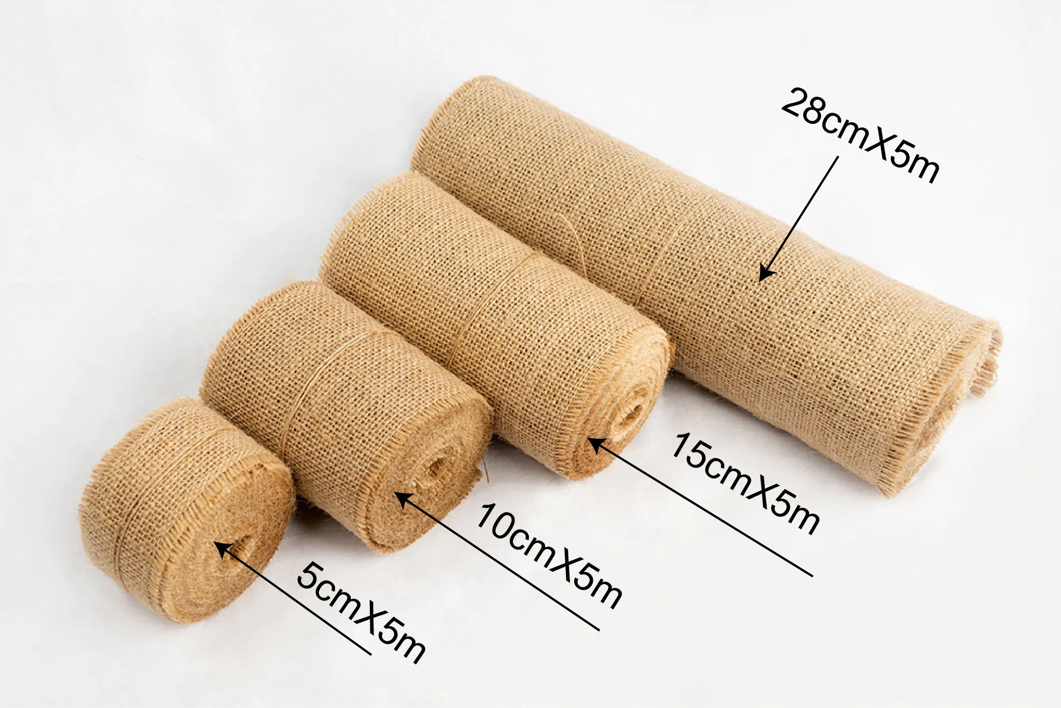 Vintage Burlap Table Runner 12 Inches Rectangle 10m 100% Jute for Wedding