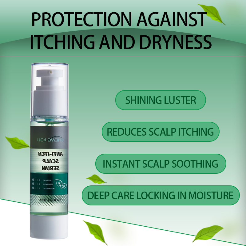 OEM/ODM Organic Hair Care Products Shining Luster Organic Peppermint Oil Scalp Itching Moisture Hair Serum