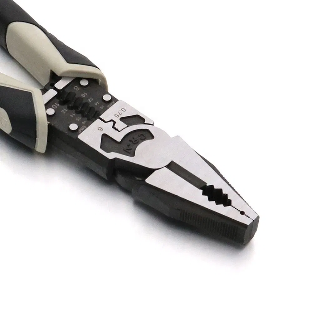 Multi-Function Combination Wire Cutter Pliers Industrial Grade Cutting Hog Ring Electric Crimping Fishing Vise Plier