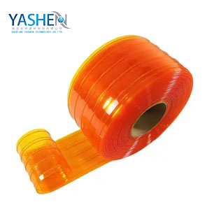Smooth Orange Transparent Super Clear Plastic Industrial PVC Clear Sliding Curtain