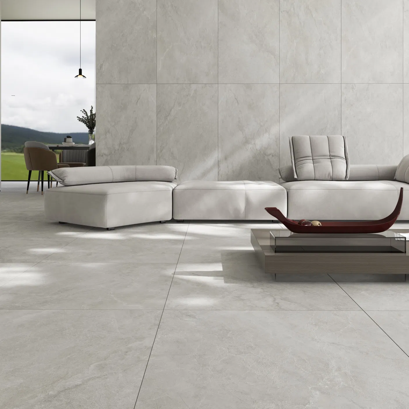 Luxurious Jade Marble Effect Porcelain Tiles for Modern Spaces