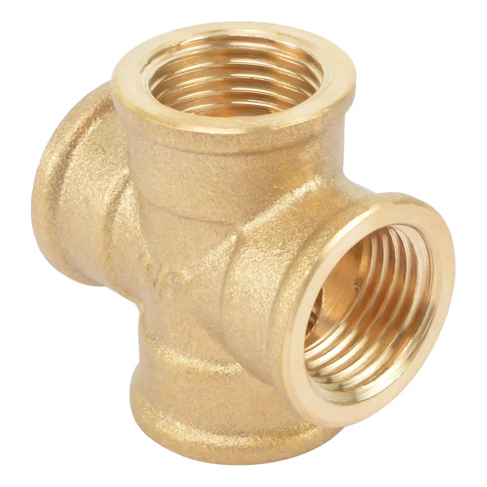 Bsp Thread Cw617n Forged Brass Pn 16 Cross Pipe Fittings