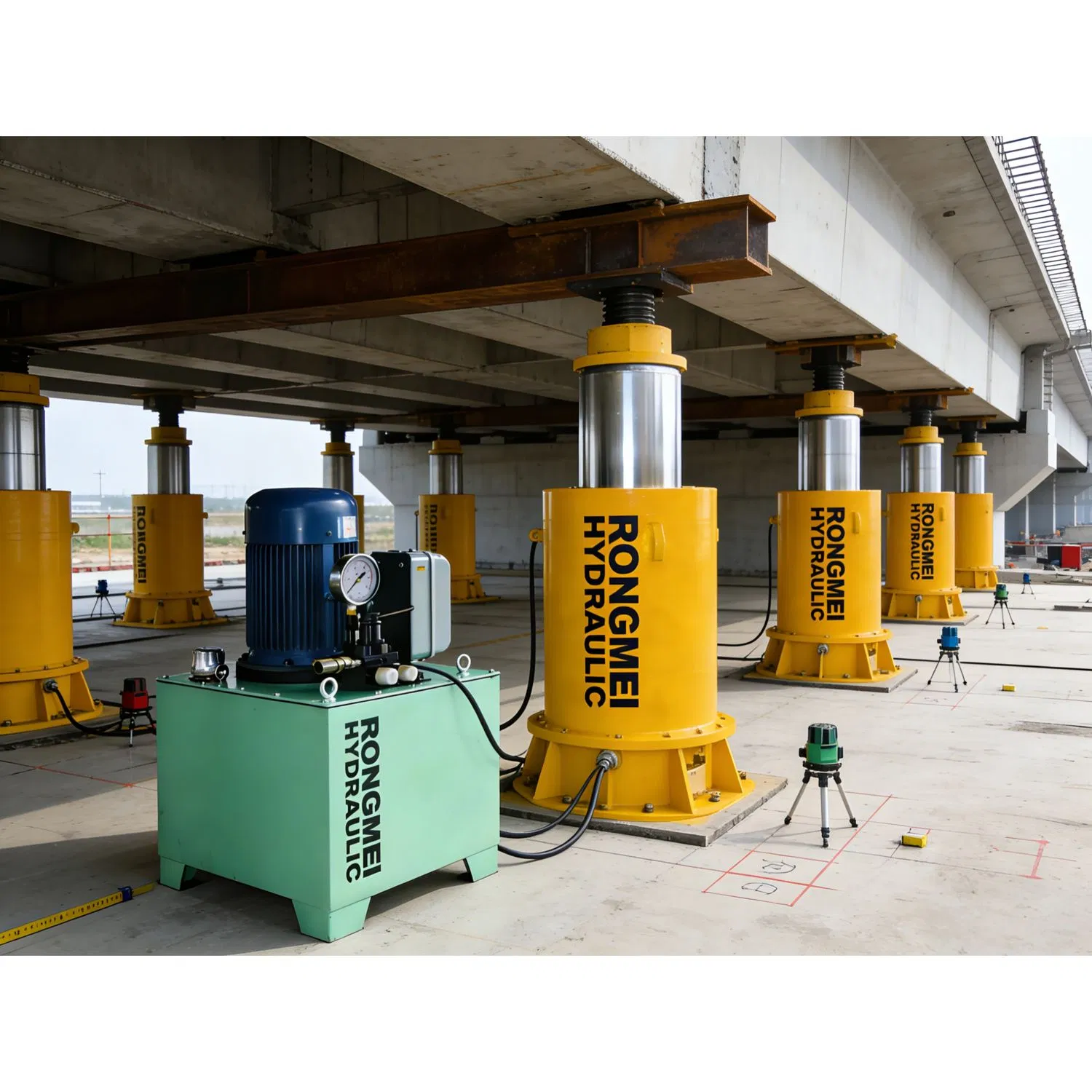 Гидравлический домкрат двойного действия DQF-1000