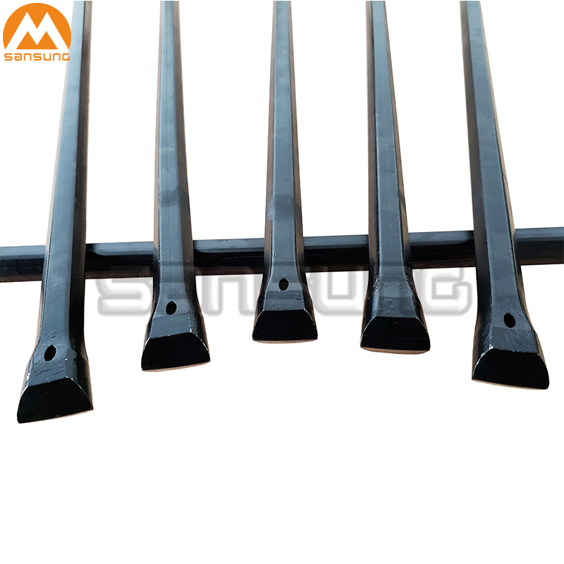 Carburized 32/34/36/38/40/42/45mm Chisel End Hex Drill Steel Rod