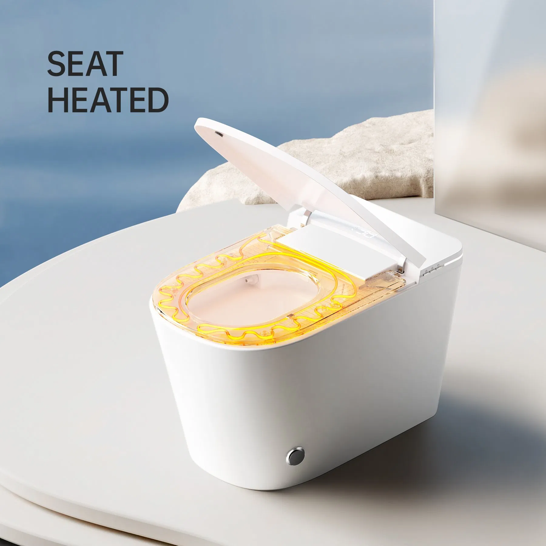 2024 Sanitary Ware New Design CE Certification Simple and Generous Smart Toilet