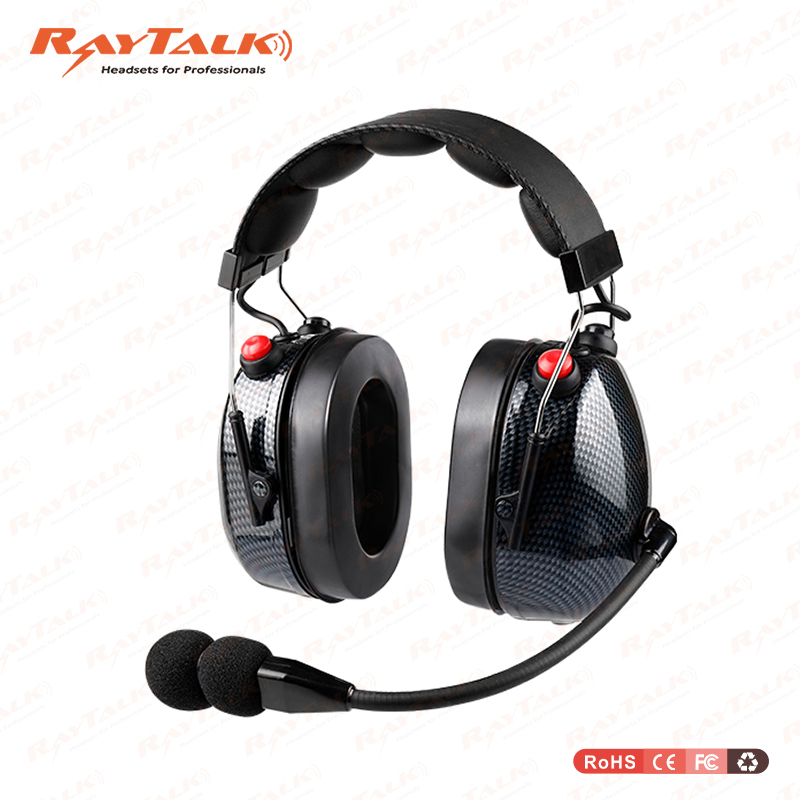 Heavy Duty Noise Cancelling Electret Microphone Headset Pnr Headset for Racing