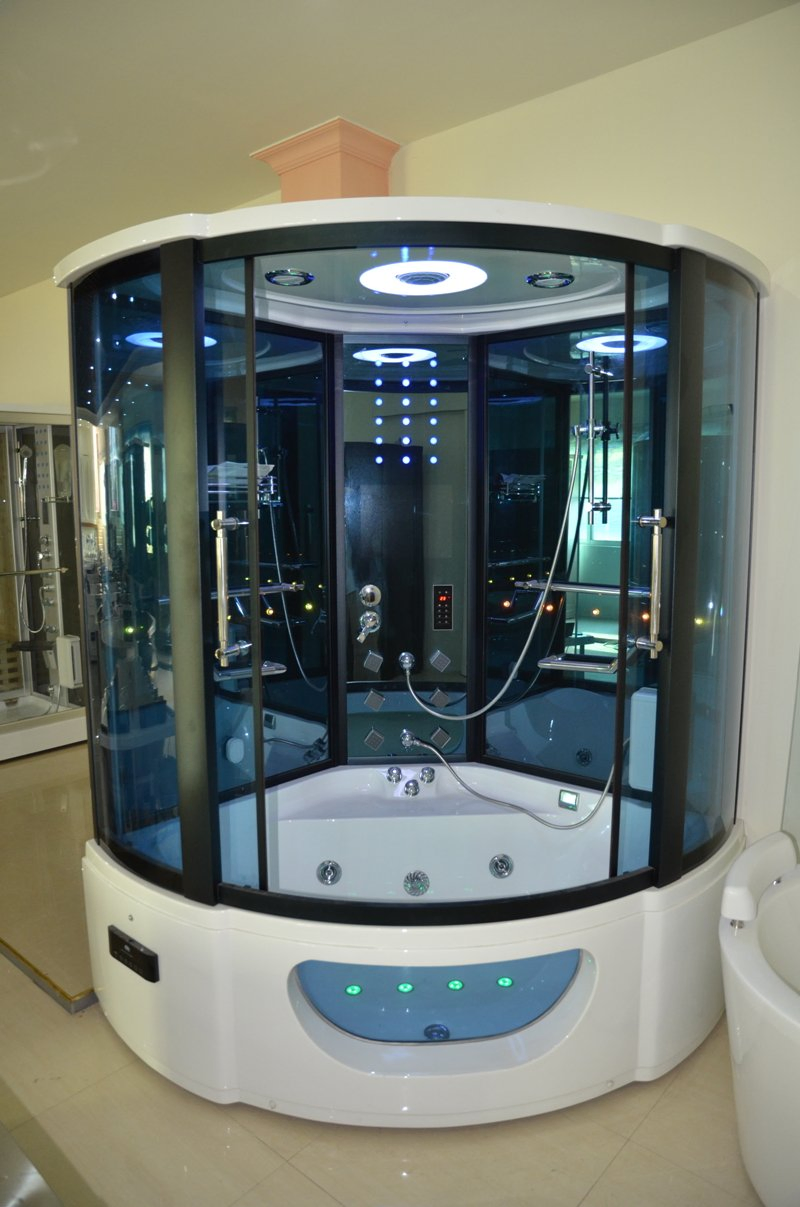 Home with DVD Personal Computerized Bathtub Steam Room Shower Combo