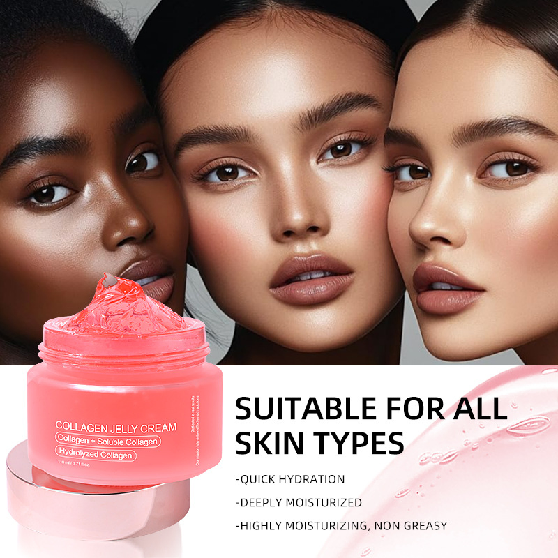 Wholesale Natural Makeup Customized Korean Skin Care Moisturizing Collagen Jelly Cream