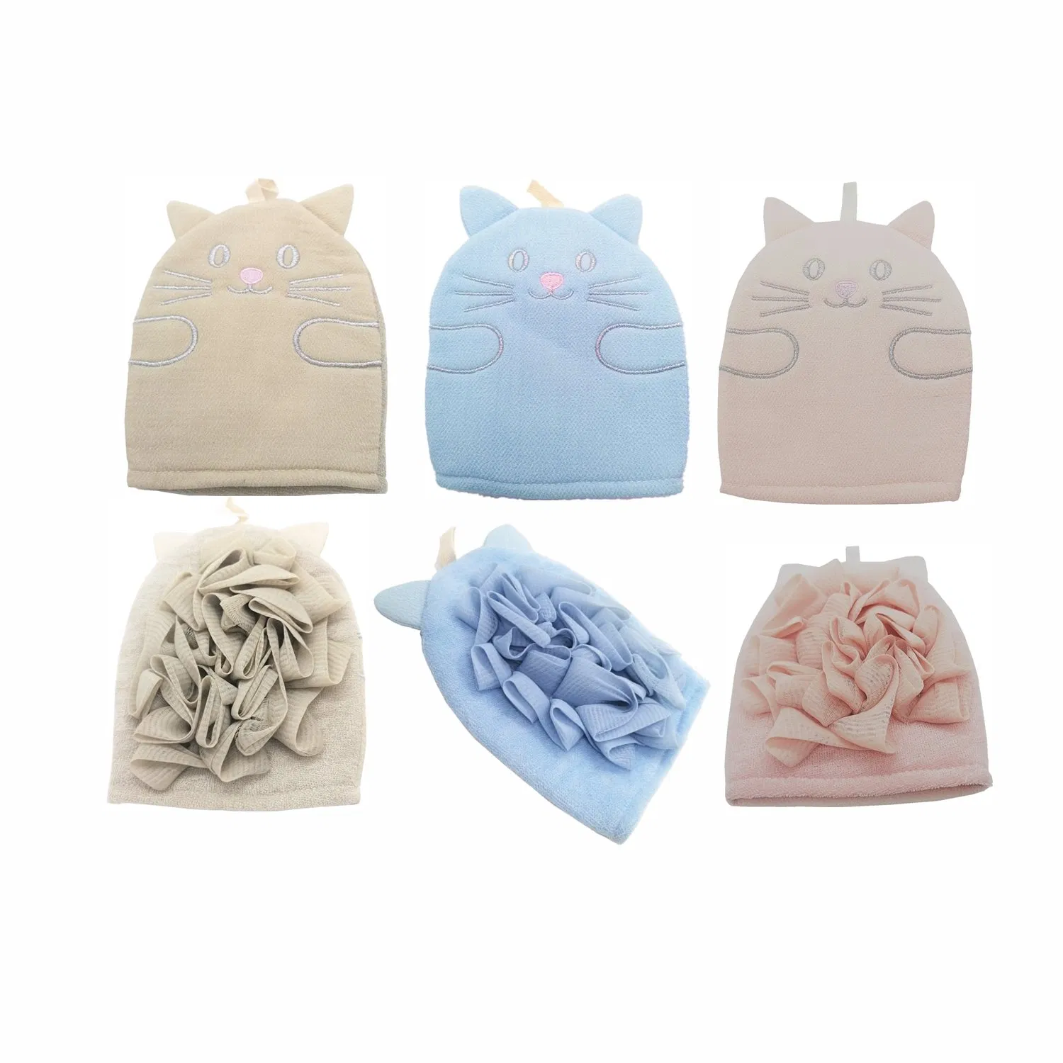 Kids Bath Time Fun Toys - Puppy Dog Wash Cloth, The Puppy Animal Shape Cotton Mitt - Zoo Glove - Puppet Wash Cloth Children Bath Brush - Bath Sponge Puff