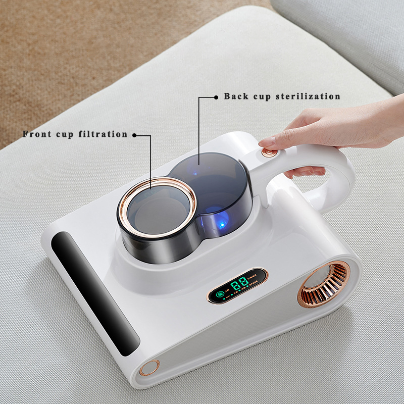 Wireless Household Ultraviolet Sterilizer Handheld Vacuum Mite Remover Double Cup Dual Motor Mite Remover