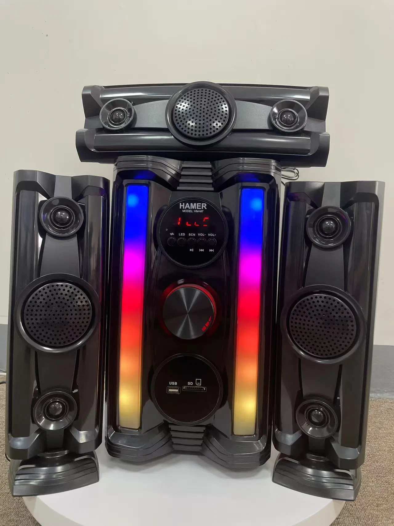 OEM Wired 3.1 Home Theatre Surround Sound Speaker with Bluetooth LED Display