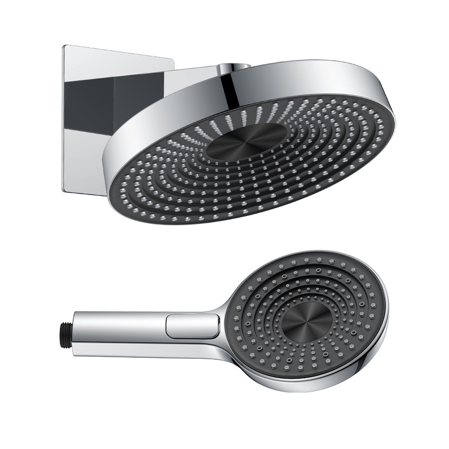 Ceiling Mount Shower System Bathroom Luxury Rain Shower Head Matt Black Rainfall Shower Head