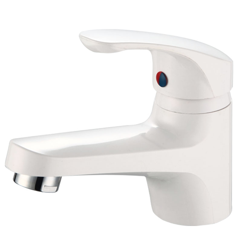 Chromed ABS Single Handle Plastic Basin Bathroom Faucet