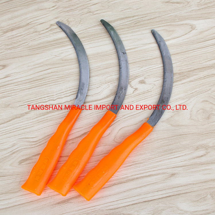 Serrated Sickle with Plastic Handle Agricultural Sickle for Weeding