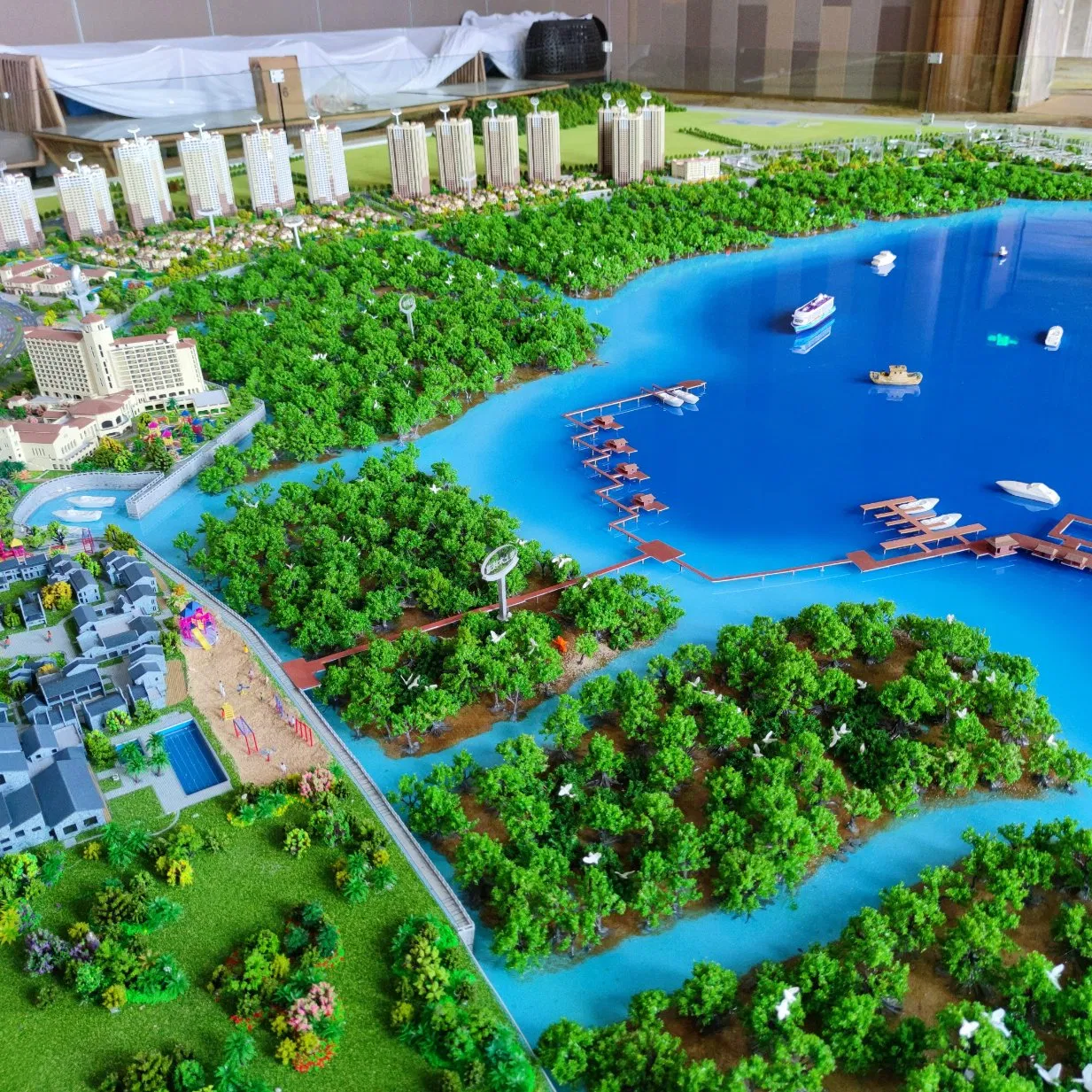 3D High-Quality Comprehensive Planning Sand Table Model for Residential Apartments