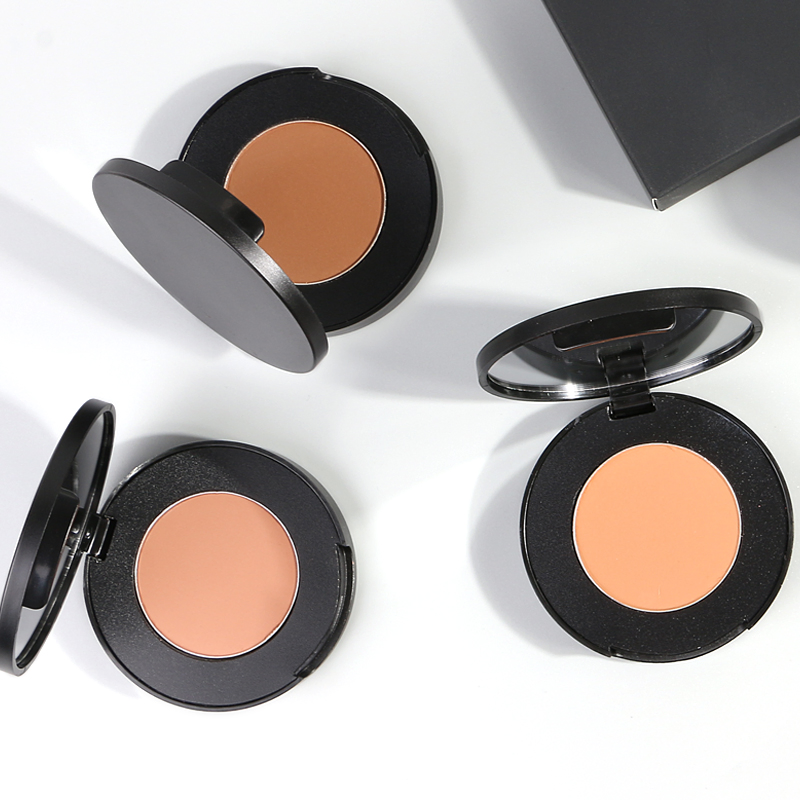 12 Colors Matte Black Container Lightweight Loose Powder Smooth Sweatproof Vegan Powder