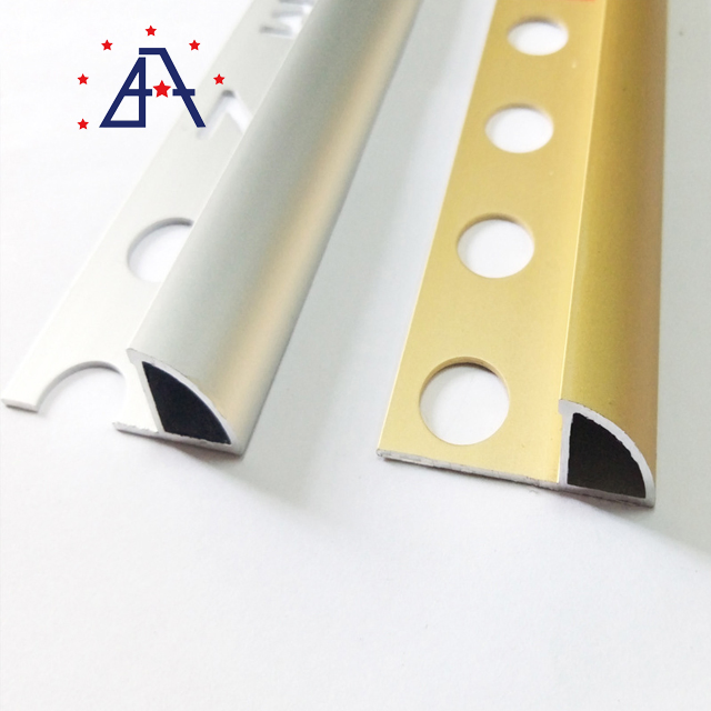 Polished Gold Flexible Transition Aluminum Carpet Accessories Tile Trim