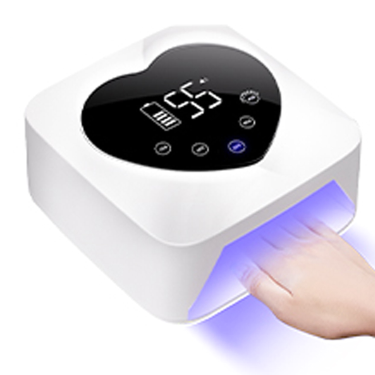 Powerful 72W Rechargeable Cordless UV Nail Lamp with Large Capacity Battery for Long Time Use