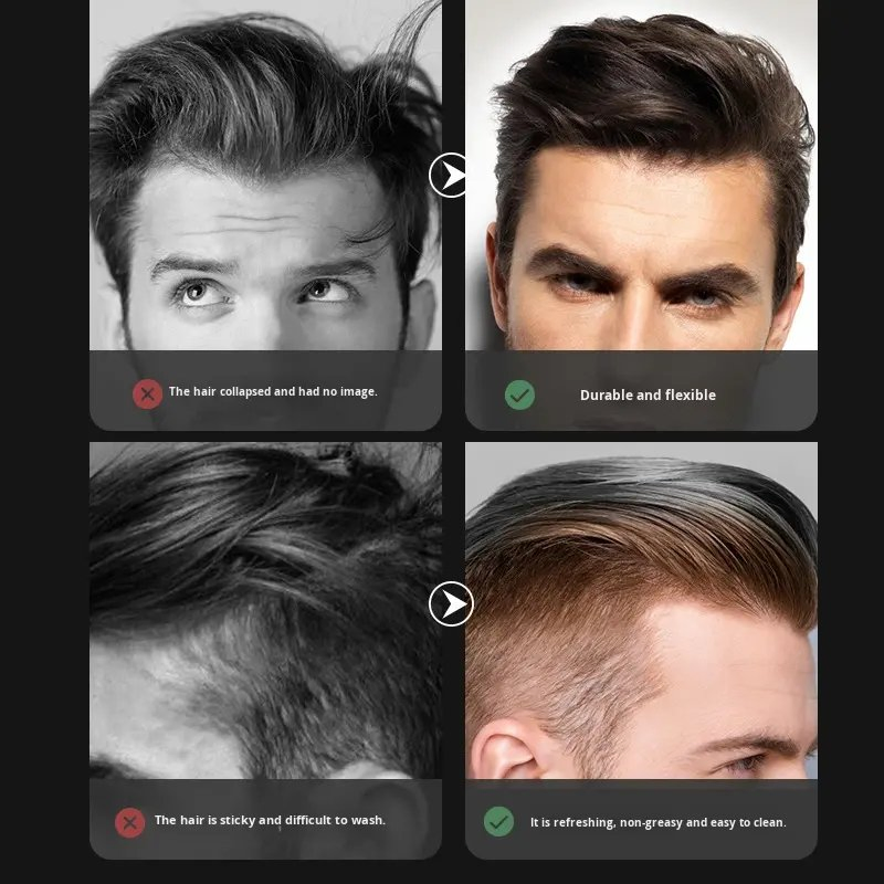 Vangin Salon Fashion Care Men's Hair Styling Lotion Strong Hold Refreshing and Non-Sticky Hair Wax