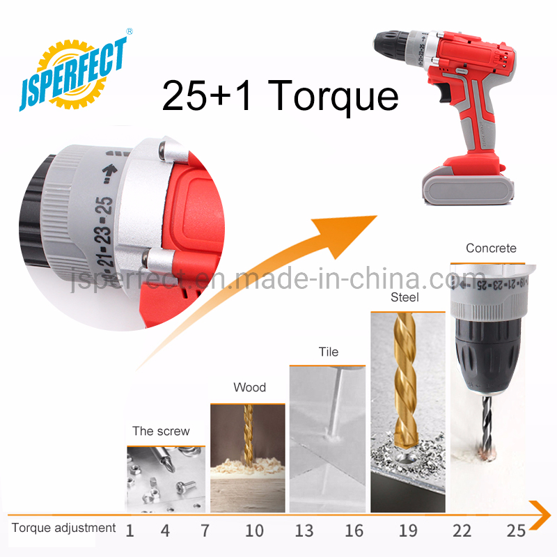 21V Cordless Electric Drill Brushless China