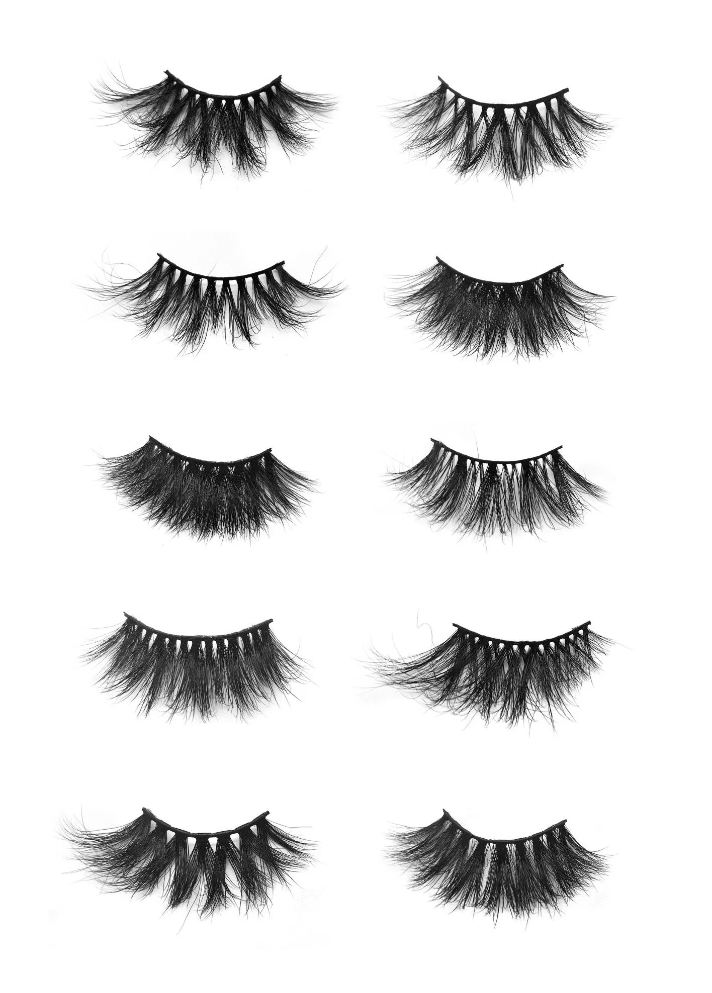 3D False Eyelashes, Mink Eyelashes Natural Look Faux Fluffy Fake Lashes for Women Beauty