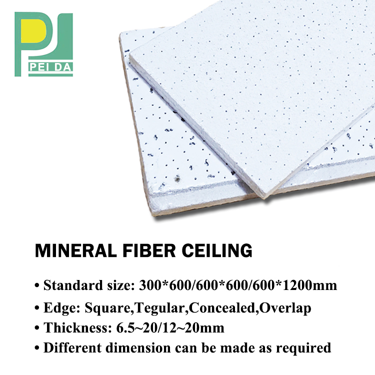 600X600 Mineral Fiber Ceiling Panels for Apartment