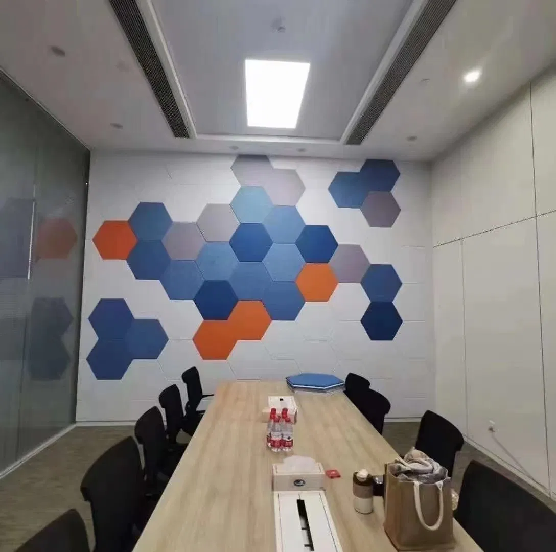 Noise Reduction Polyester Fiber 3D Acoustic Wall Panel Stand