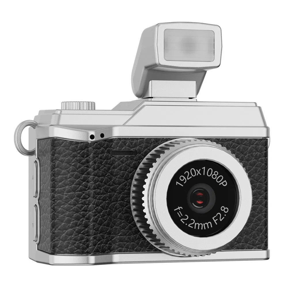 Small Size 0.96 Inch IPS Color Screen Mini Camera with 64G Memory Card Necklace Design Lightweight Camera