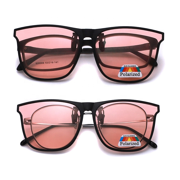 New Model Tr 90 Magnetic Clip on Polarized Light Lens Match Glasses Case Sunglasses_Algz_16