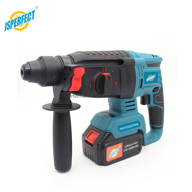 Jsperfect Customized Brushless Cordless Hammer Drill Machine 20V Battery Hammer