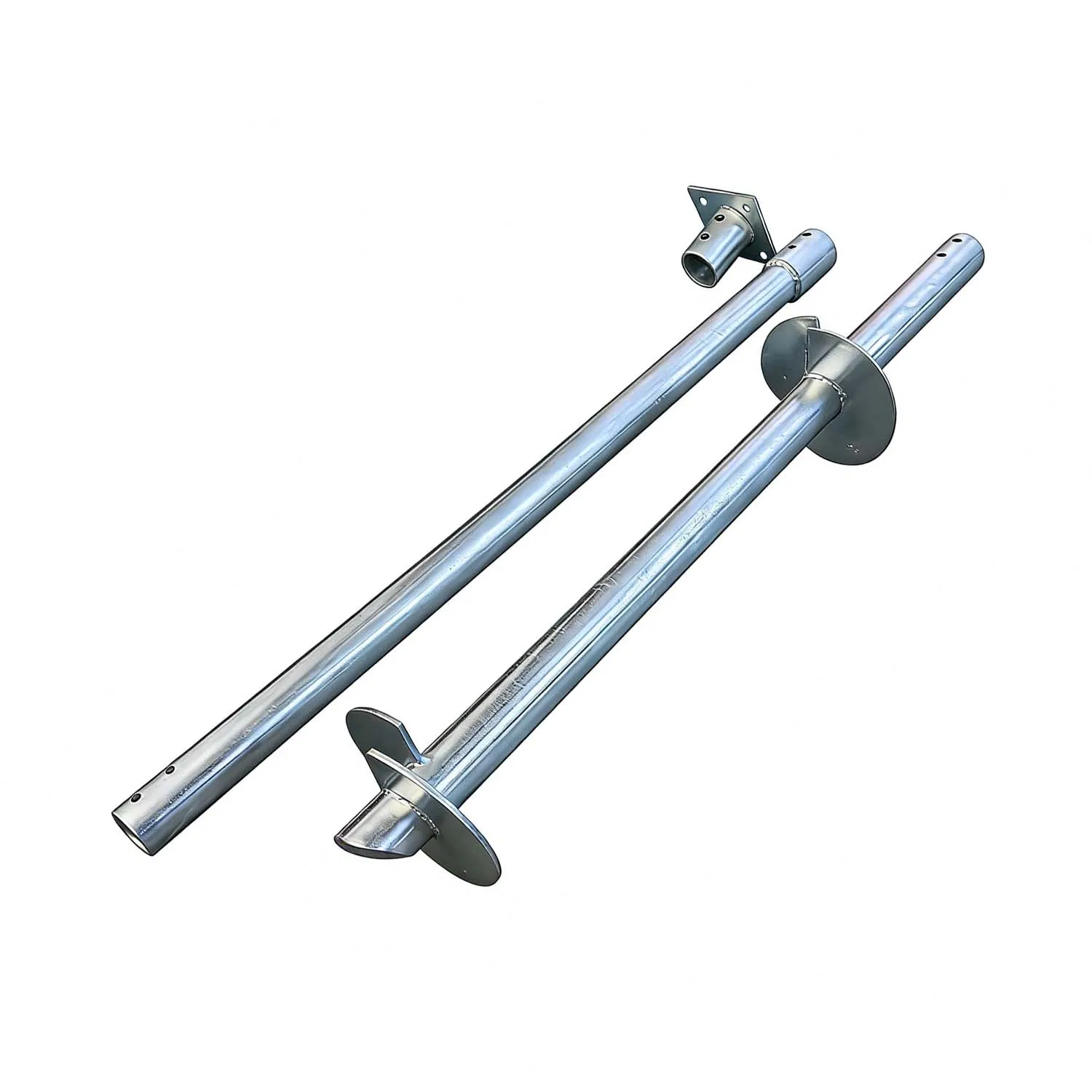 Solution Galvanized Steel Coupler Connected Extension Double Helix Helical Screw Pile Foundation