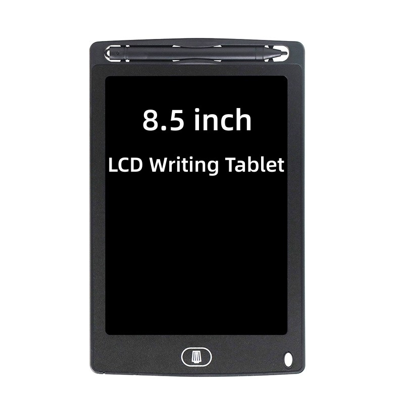 8.5 Inch LCD Writing Tablet for Kids, Colorful Doodle Board Drawing Tablet with Lock Function, Completely Erasable Reusable Writing/Drawing Pad-Black