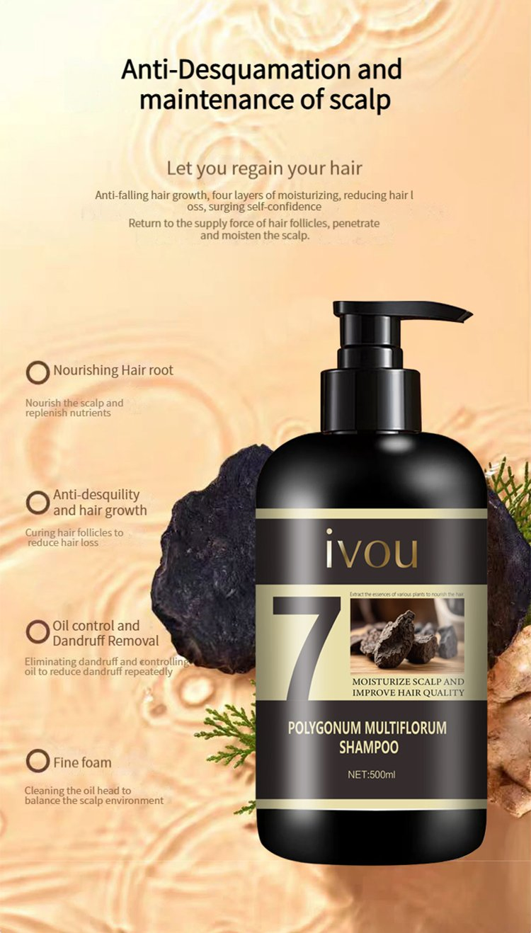 Custom Logo Herbal Repair Shampoo Moisturtzes for Oil Control and Nourishing