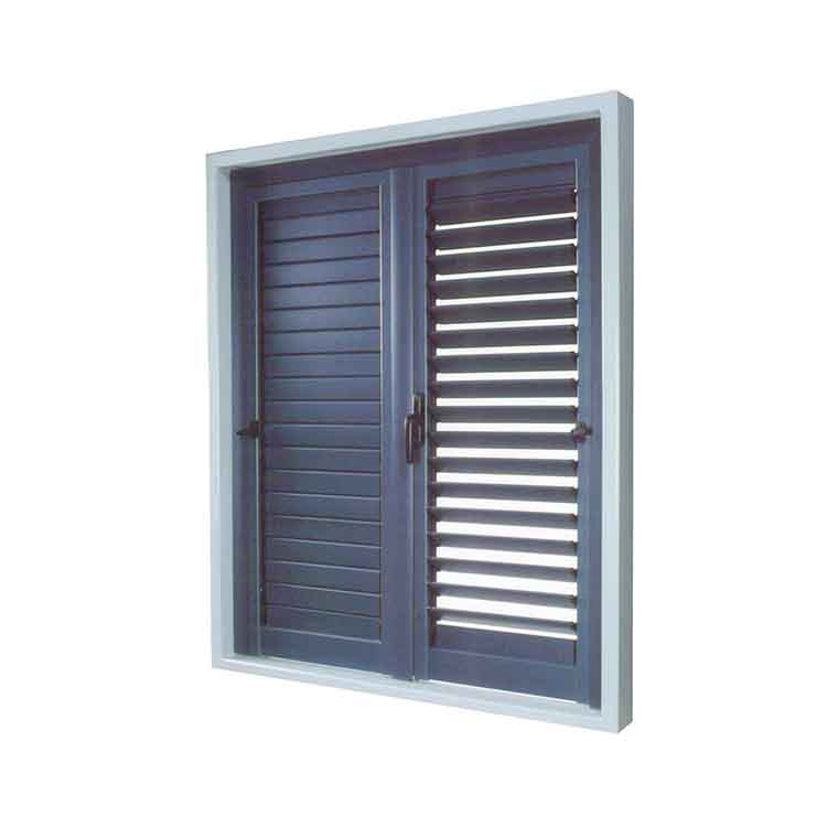 Kdsbuilding Certificate UPVC Blinds Jalousie Louver PVC Shutter Window with Electric Electric Roller Box