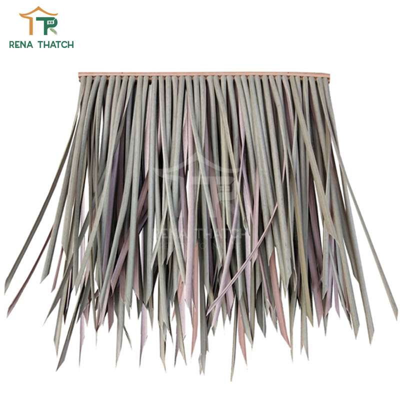 Outdoor Fire Resistant Tiki Synthetic Nippa Artificial Plastic Synthetic Thatch in Fireproof