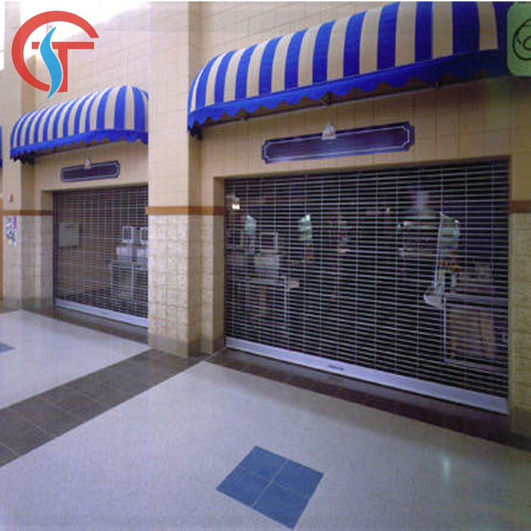 Remote Automatic Commercial Rolling Metal Grille Security Doo