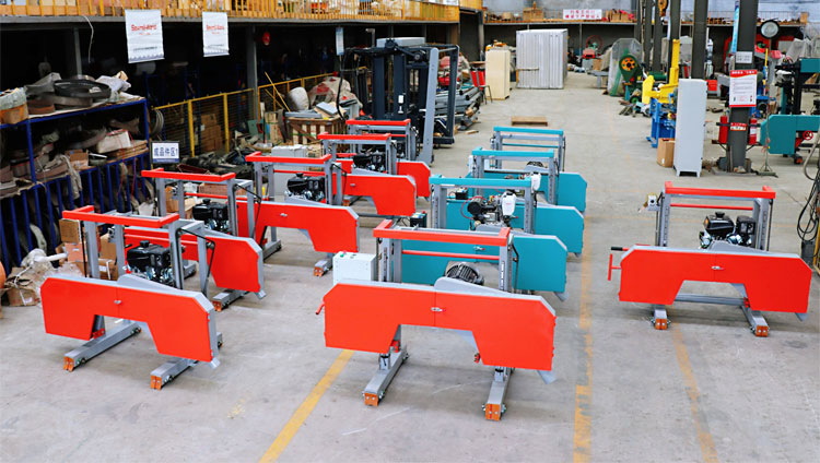 Ленточная пила по дереву портативная дизельная