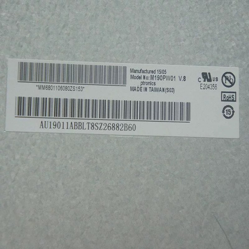 19 Inch High-Quality M190pw01 V8 New Panel LCD Display Screen