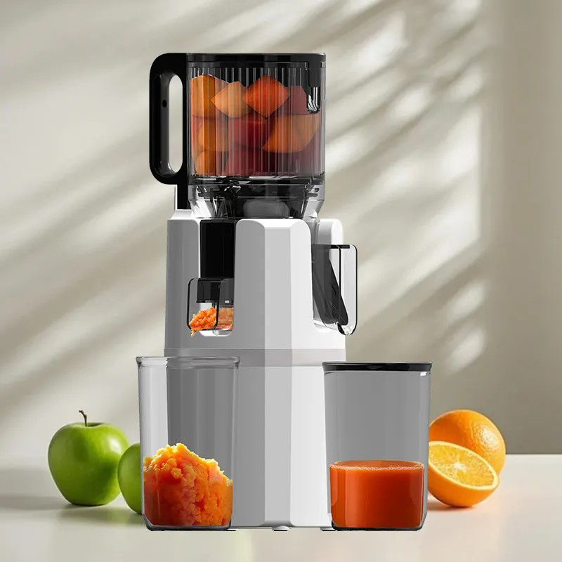 Sj-071 Electric Commercial Automatic Slow Juicer Masticating Machine Big Mouth Orange Extractor for Vegetables Fruits Household