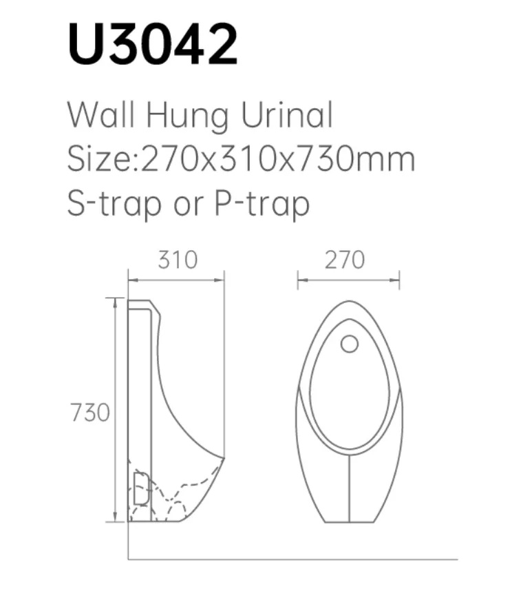 Ceramic Sanitary Ware Auto Urinal Sensor Wall Hung Toilet Urinal Bowl Price